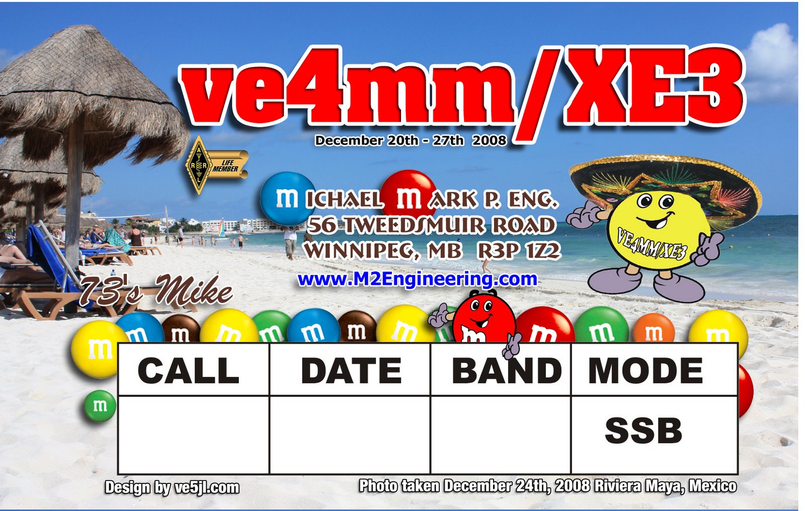 VE4MM QSL card